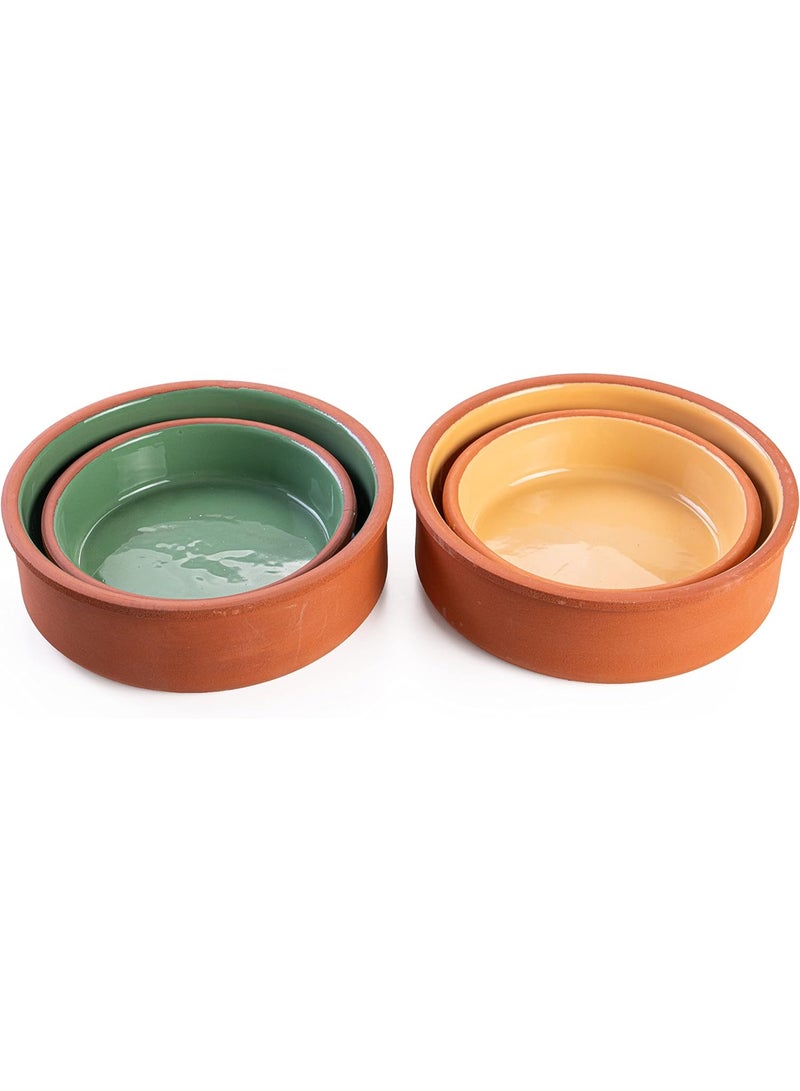 لوكسيول أواني طين طهي من لوكس يول – مصنوعة يدوياً في تركيا – صديقة للبيئة وآمنة للفرن والميكروويف والغسالة – متوفرة بألوان بني وأخضر وأصفر وأزرق وطبيعية غير مغطاة – مقاسات: ١٦×٤، ١٦×٧٫٥، ١٩×٦، ٢٢×١١×٤٫٥ سم – تحافظ على نكهة وحرارة الطعام – مثالية للحساء، اليخنات، المؤكلات المخبوزة، تقديم أنيق لعائلتك وضيوفك – هدية مثالية للأعراس، الانتقالات، محبي الطبخ الصحي والمستدام – طين تركي ناتج عالي الجودة مخبوز بالفرن – آمن للطعام، بدون مواد كيميائية ضارة وخالية من BPA – تغليف قابل لإعادة التدوير – توصية الطهاة، تقييم ٥ نجوم من العملاء – ماركة لوكس يول – تجربة طهي تقليدية تركية تضيف لمسات ريفية وأصيلة على مائدتك - Image 1