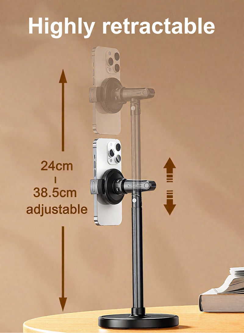 Adjustable Phone Stand 24-38.5cm | 360° Rotating Holder to Relieve Neck Pain | Perfect for Desk, Bed & Sofa - Image 2