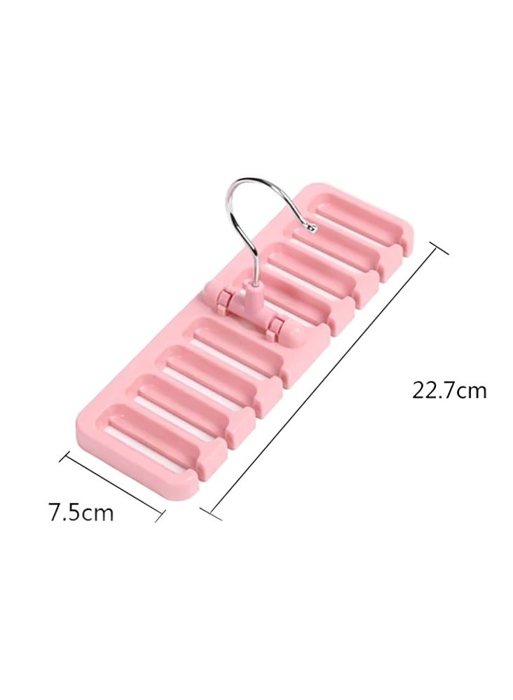 Belts Hanger Space Saving, 22.7x7.5 cm - Pink  - Image 4