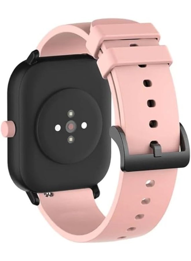 Silicone Band for Watch S1/S2 and Watch Active/Mi Watch 22mm, Soft Replacement Strap for Watch GT 3 Pro 46mm/GT 3 46mm/GT Runner/GT2 46mm/Watch 3 Pro 22mm Pink