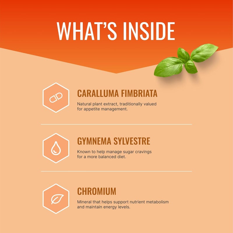 Approved Science مكمل غذائي معتمد لتقليل الشهية - جمنما، كروم، فلفل حار - 60 كبسولة - صنع في الولايات المتحدة الأمريكية - Image 2