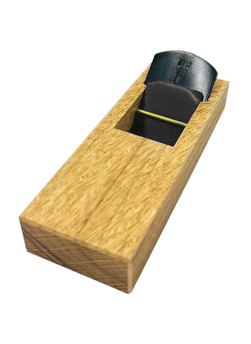 KAKURI KAKURI Japanese Hand Plane 42mm for Woodworking, KANNA Block Plane Small Hand Planer Tool for Wood Chamfering and Smoothing, 5.9 x 2.1 x 1.6 inches, ECO Oak Body, Made in JAPAN  - Image 1