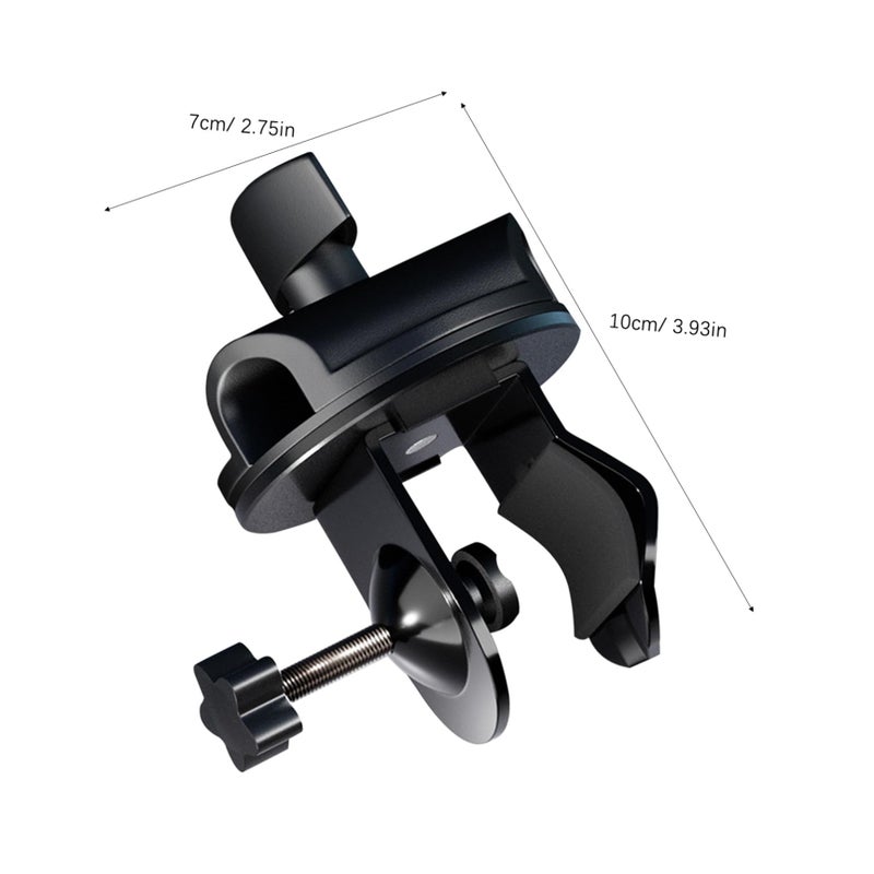 Microphone Stand Clamp Boom Arm Desk Mount Clip Holder Black 10X5X5CM - Image 3