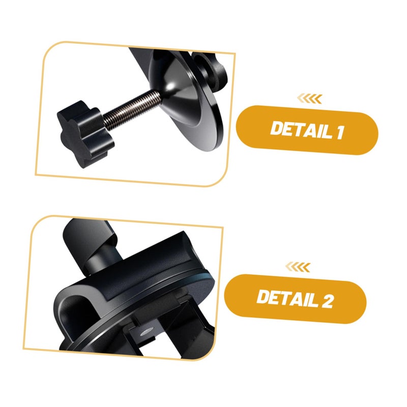 Microphone Stand Clamp Boom Arm Desk Mount Clip Holder Black 10X5X5CM - Image 4