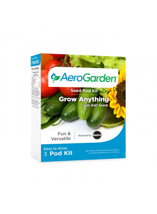AeroGarden AeroGarden Grow Anything Seed Pod Kit for AeroGarden Hydroponic Indoor Garden, 3-Pod - Image 1