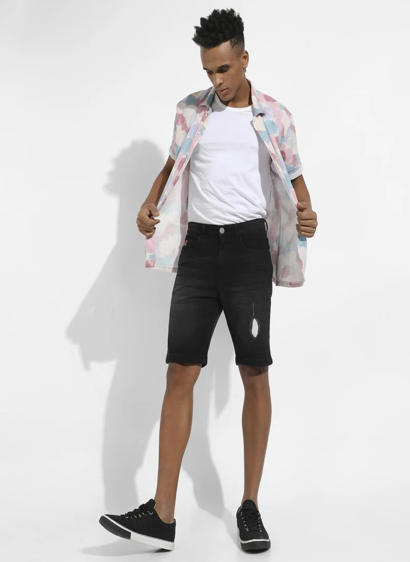 Campus Sutra MInimal Distressed Denim Jeans