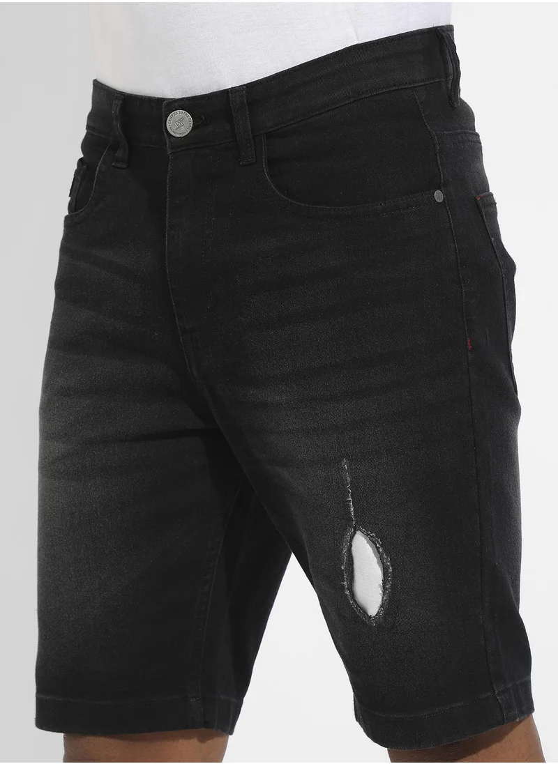 Campus Sutra MInimal Distressed Denim Jeans