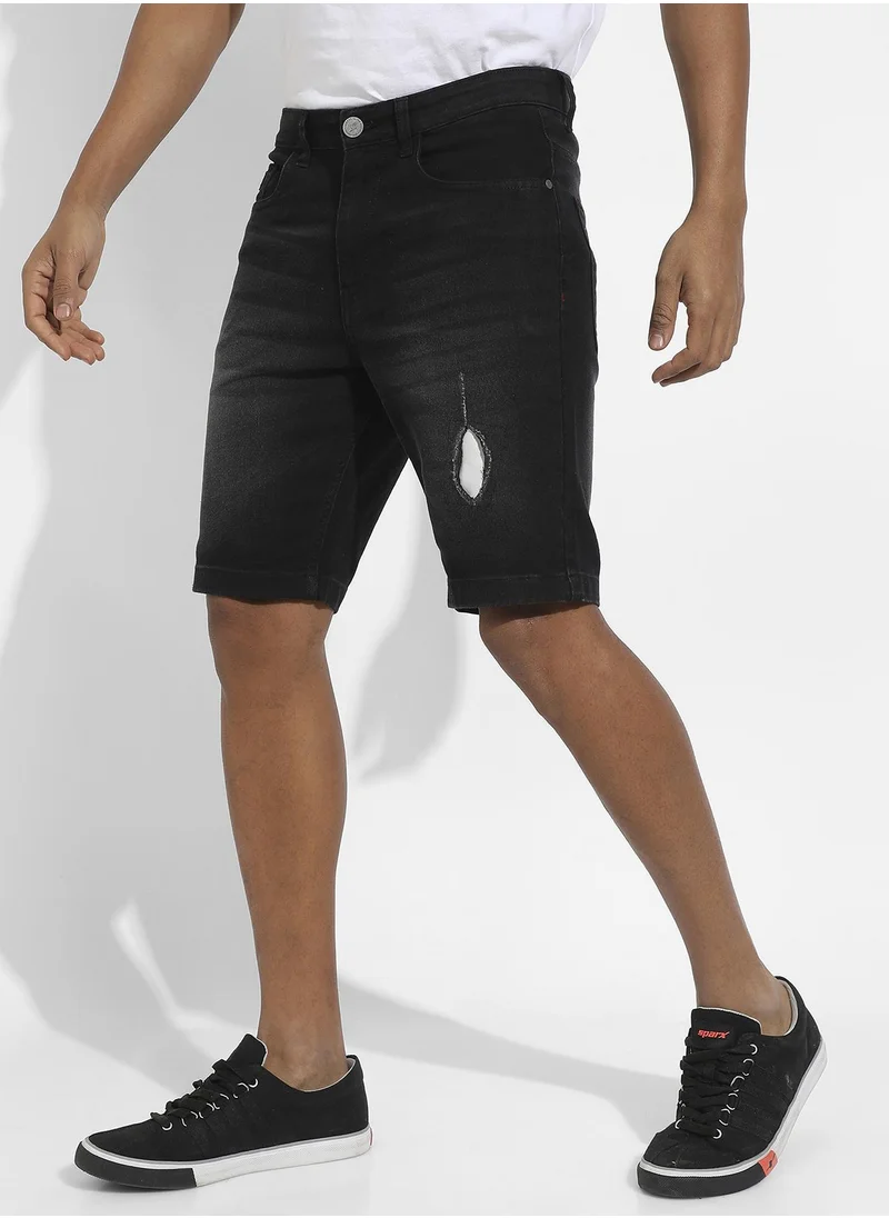 Campus Sutra MInimal Distressed Denim Jeans
