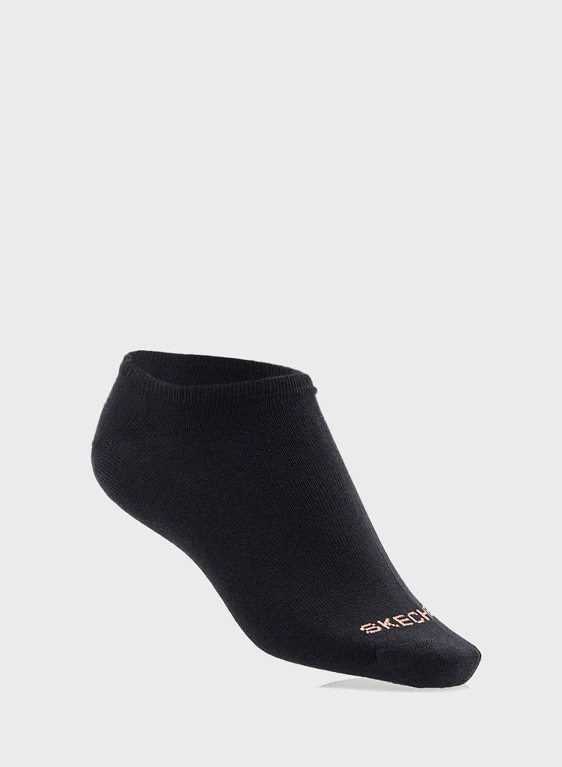 SKECHERS 3 Pack Non Terry No Show Socks