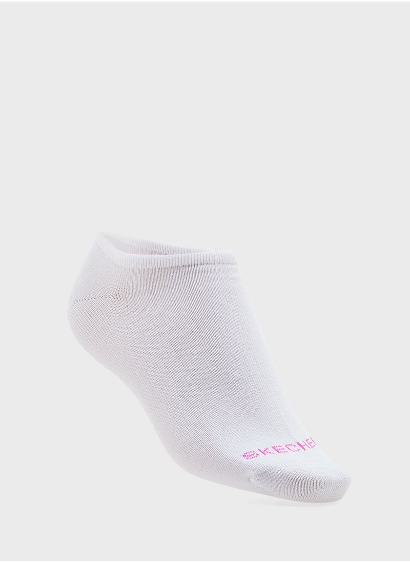 SKECHERS 3 Pack Non Terry No Show Socks  - Image 3