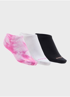 SKECHERS 3 Pack Non Terry No Show Socks  - Image 1