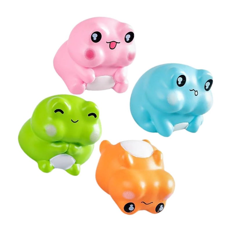 4 Pcs Mini Resin Frog Figurines Small Animal Garden Ornaments Cute Moss Micro Landscape Decoration For Diy Terrariums And Fairy Garden Craft Supplies - Image 2