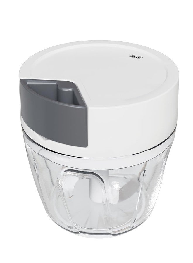 Glad Manual Pull Vegetable Chopper - Small Handheld Food Processor and Veggie Cutter with Pull String - Kitchen Cooking Tool for Meal Prep, 13.5oz (400mL) - Image 1