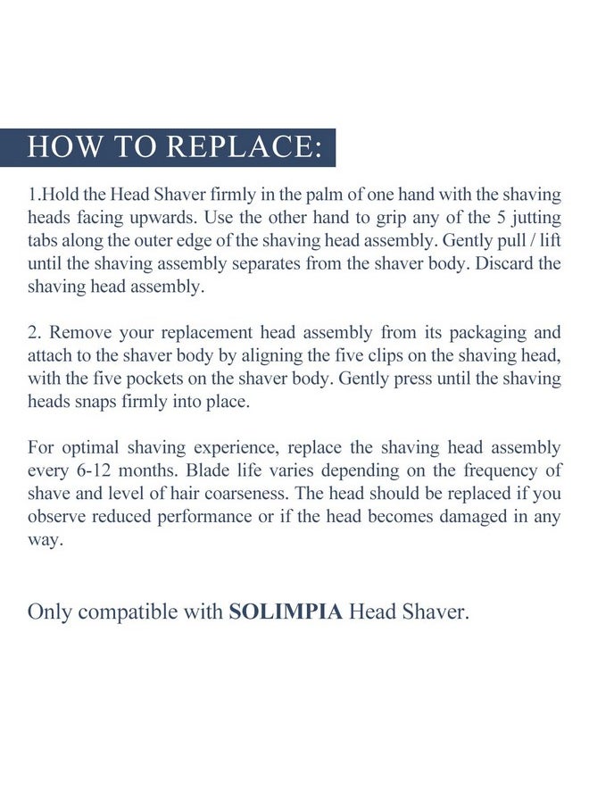 Solimpia - Magnetic Shaving Head, Replacement Head Only - Image 1