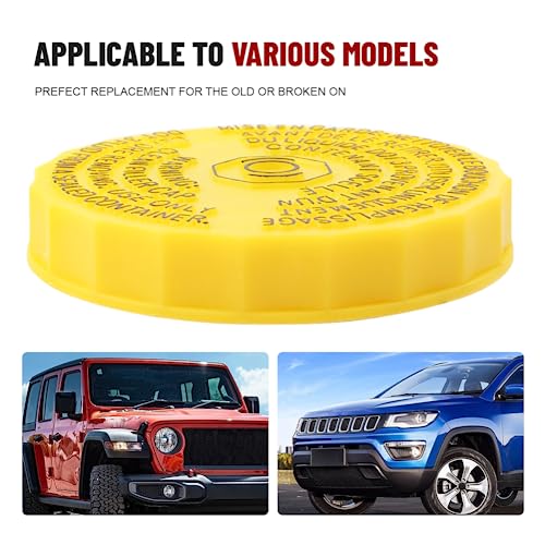 GZYF LIRU Car Master Cylinder Brake Fluid Reservoir Cap Master Cylinder Reservoir Cap for Jeep Wrangler Compass cherokee,for Chrysler Pacifica 200,68211910AB,68303540AA - Image 5