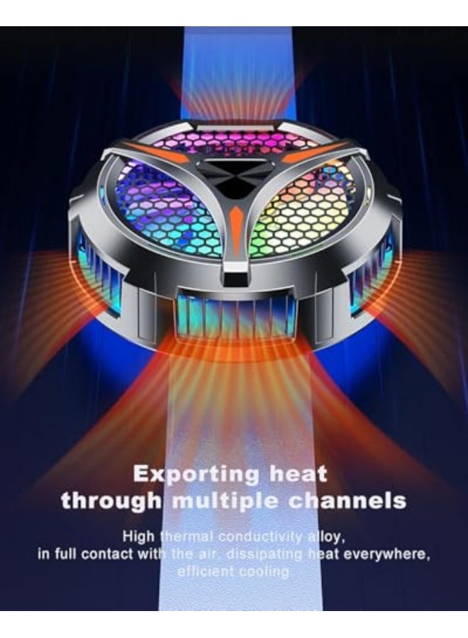 Tablet cooler for gaming,Magnetic Tablet Cooler for ipad/Surface pro/Samsung Tab/Steam Deck,Ipad cooling case with Temperature Monitor LED Gaming Light for Mobile Gaming,Tiktok Live Streaming - Image 4