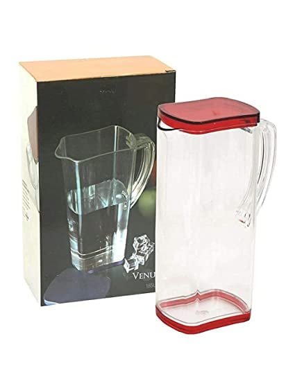 KD ZONE KD ZONE Unbreakable Water Jug Transparent Water Jug Juice Jug with Plastic Lid Plastic Water jug for Home use Milk Coffee Tea Juice Beer Jug 15 Liter Multicolor Set of 2 - Image 4