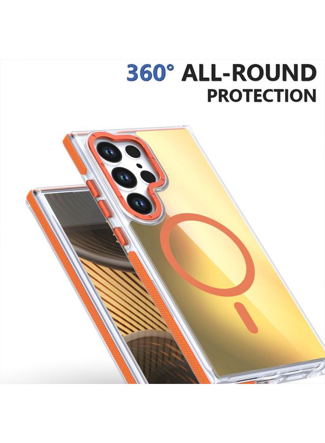 S-TOP Case For Samsung Galaxy A55 Global Dual-Color Gradient Discolor MagSafe Phone Case - Image 4