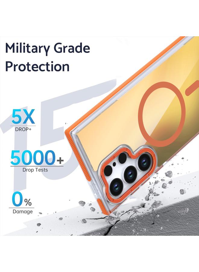 S-TOP Case For Samsung Galaxy A55 Global Dual-Color Gradient Discolor MagSafe Phone Case - Image 3