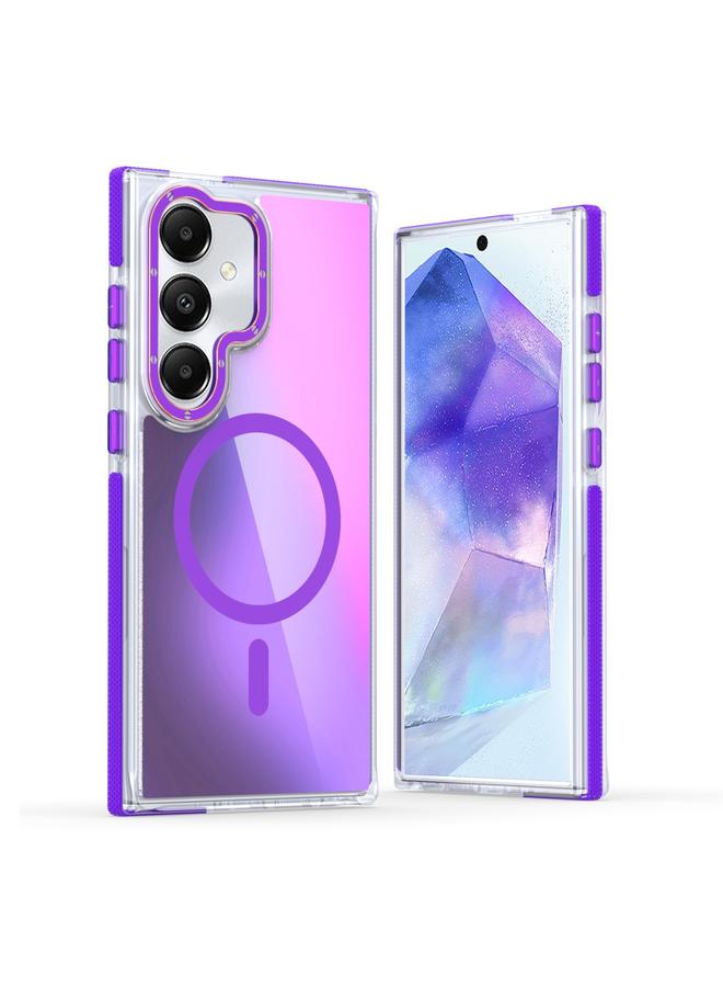 S-TOP Case For Samsung Galaxy A55 Global Dual-Color Gradient Discolor MagSafe Phone Case - Image 1