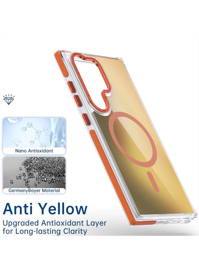 S-TOP Case For Samsung Galaxy A55 Global Dual-Color Gradient Discolor MagSafe Phone Case - Image 2