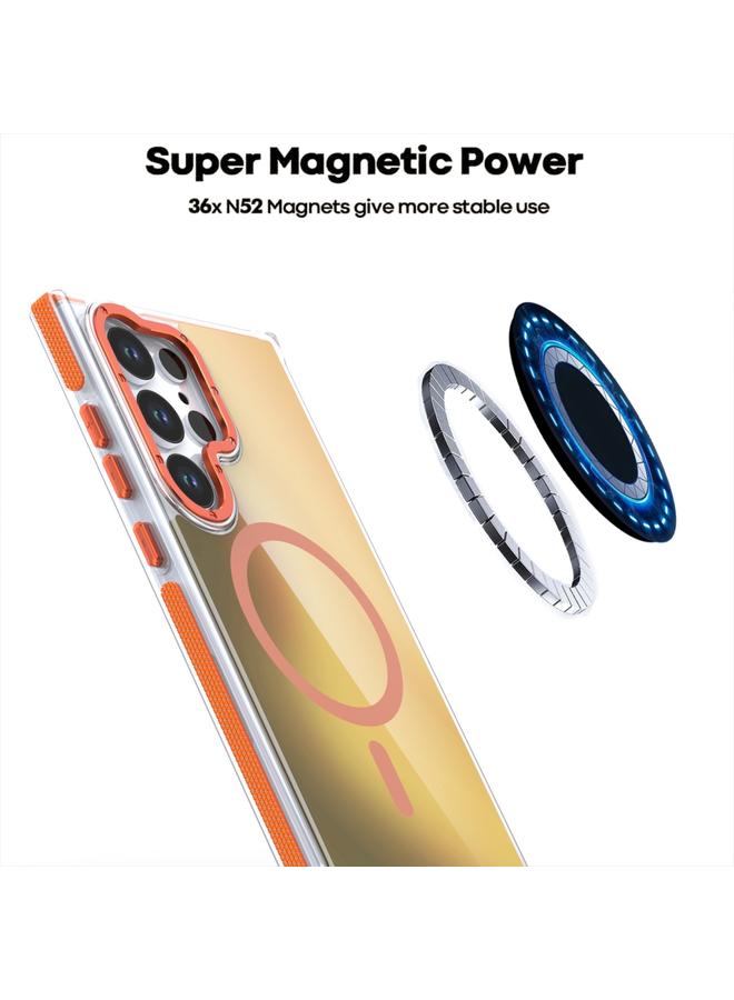 S-TOP Case For Samsung Galaxy A55 Global Dual-Color Gradient Discolor MagSafe Phone Case - Image 5
