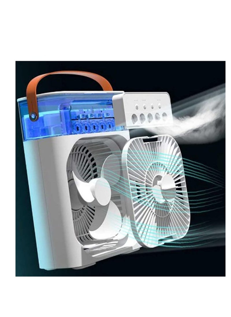 Raxoom Water Mist Spray Fan, 600ML Water Capacity Misting Fan USB Desktop Humidification Cooling Fan Desk Fan with Mist Spray Portable Misting Fan Water Cooled Fan for Home Office Camping  - Image 5