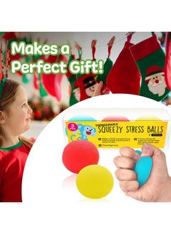 IMPRESA Squishy Stress Balls From The Original Monkey Noodle - 3 Pack - Sensory Toys For Kids With Unique Needs - Fosters Creativity, Focus, And Fun - Great For Classrooms, Home, And Playtime (3 Colors)  - Image 1