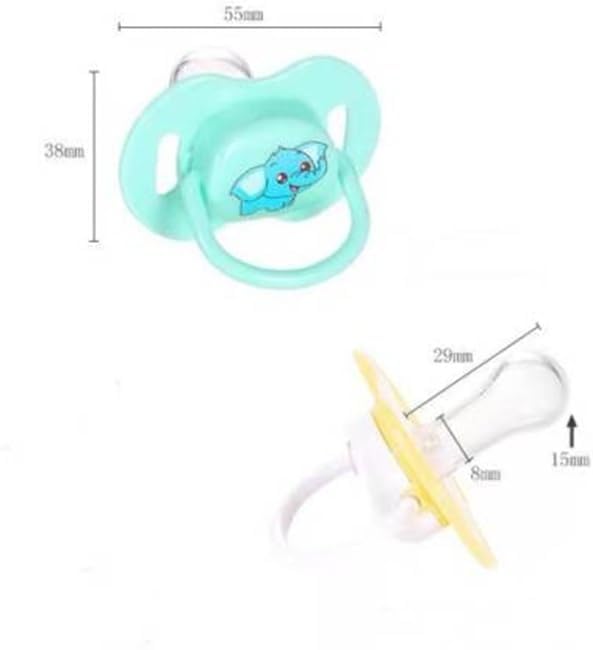 Cuteably Baby Pacifier 0-6 Months, BPA-Free Silicone, Animal Design, 6-12 Month Pack of 3, Multicolour - Image 5