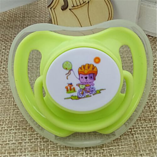Cuteably Baby Pacifier 0-6 Months, BPA-Free Silicone, Animal Design, 6-12 Month Pack of 3, Multicolour - Image 2