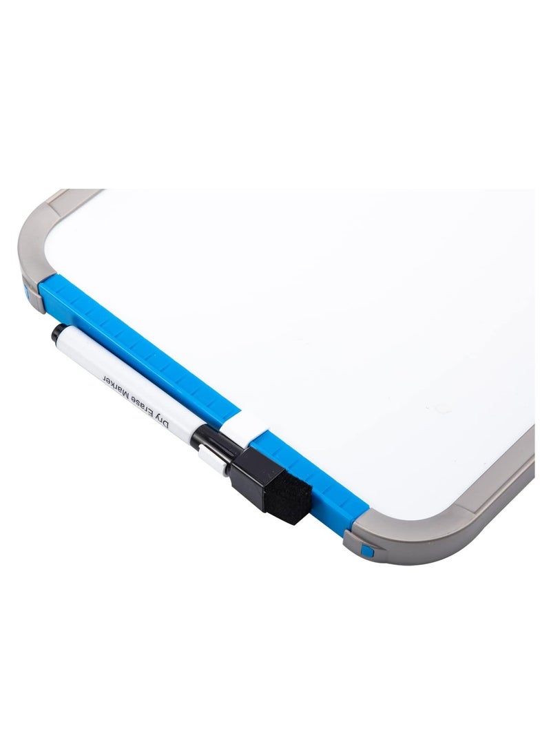 Deli A4 Size Magnetic Whiteboard With A Marker And Two Magnets Assorted Colours  - Image 4