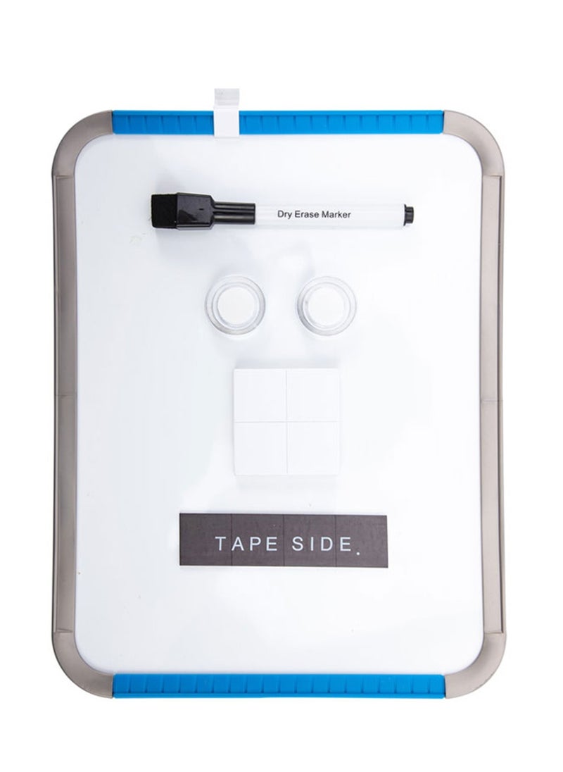 Deli A4 Size Magnetic Whiteboard With A Marker And Two Magnets Assorted Colours  - Image 5