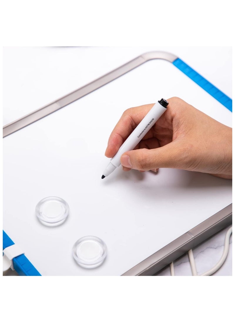 Deli A4 Size Magnetic Whiteboard With A Marker And Two Magnets Assorted Colours  - Image 2