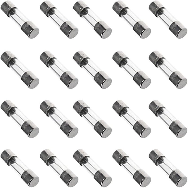 klarako 20x Fast Acting Quick Blow Glass Fuses 3.15 A Amp klarako20mm Length - Image 2