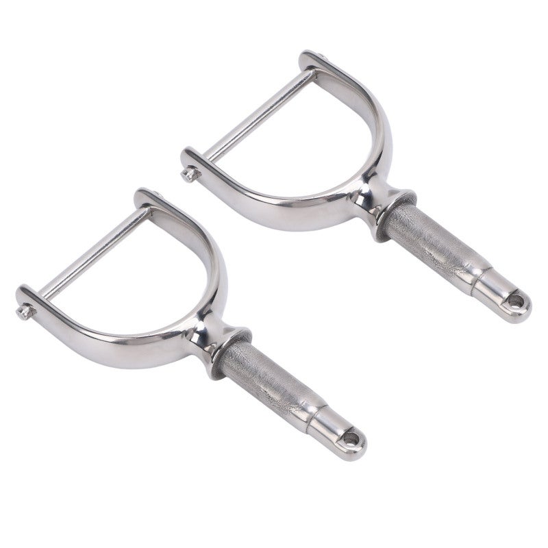 Stainless Steel Oarlock 1/2 Inch 316 Grade Shaft - Clamp On Rowlock for Small Boat Canoe Kayak Dinghy - Image 3