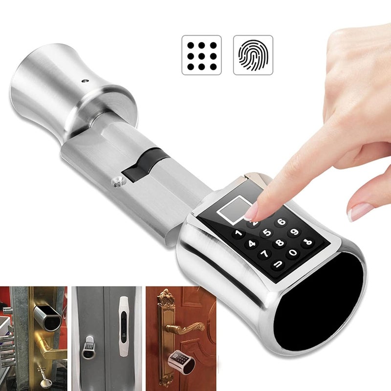 comfrt Fingerprint Password Lock, Smart Biometric Fingerprint Door Lock, Fingerprint Scanner, Password Coded Lock for Home/Office Security - Image 4