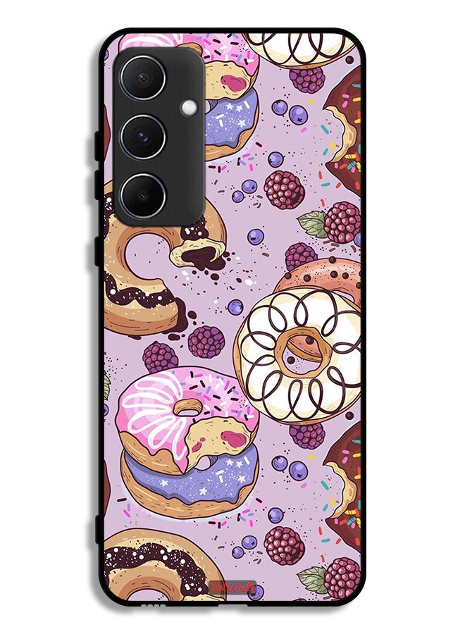 Tolwak Samsung Galaxy A55 5G Protective Case Cover Donuts Art - Image 1