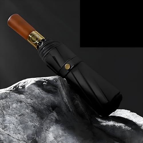 WHISKET - UV Protection Umbrella for 2 Persons| Lightweight, One Button Open & Close, Extra Wide Canopy for Maximum Coverage,Safe Handle, Colourful | All Weather Umbrella, Trendy Patterns & Stylish Designs. (Pack Of 1) (big-black) - Image 3