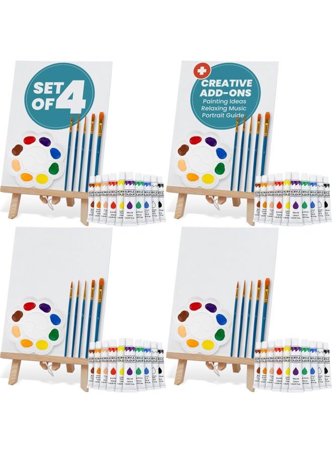 CraftyCrocodile Set of 4 Painting Kits for Adults and Couples - Image 1