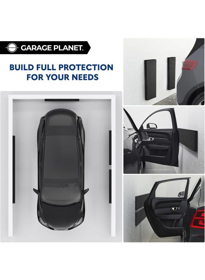 Garage Planet حامي جدار المرآب M2 لحماية باب السيارة، بدون أدوات، مصمم في أستراليا (أسود، عبوتان) - Image 3