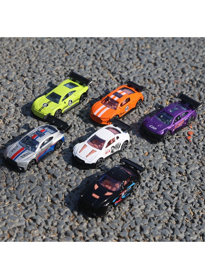 Direct Children's Alloy Car Model Toy Simulation 1:64 Sliding Back Force Police Car Racing Sports Car Model-Color:1:64 Alloy Car Naked Style Random 1 Piece  - Image 4