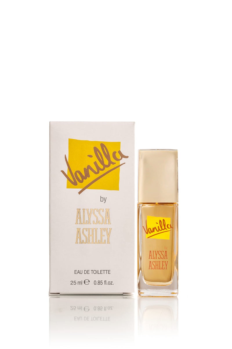 Alyssa Ashley Vanilla Mini Perfumes for Women Vanilla Fragrance with White Flowers and White Rose Petals 085 oz EDT Spray