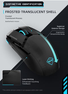 MACHENIKE M7 PRO Wireless Gaming Mouse Rechargeable Dual Mode Gaming Mice 8000 DPI Gaming Office Special Computer Mouse For Laptop Desktop  - Image 2
