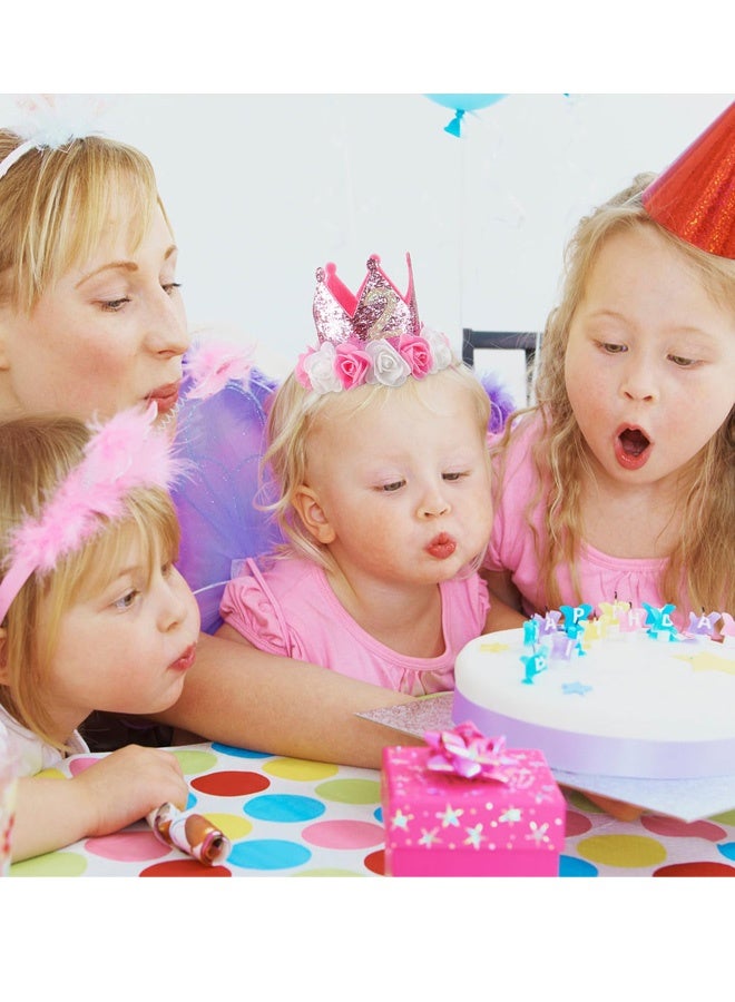 2nd Birthday Hat Girl Decorations Rose Gold Pink Crown Party Hat for Two Year Old Princess Birthday Parties Baby Showers Photo Shoots Pet Dog Cat Hat Costumes beautiful Gifts - Image 4