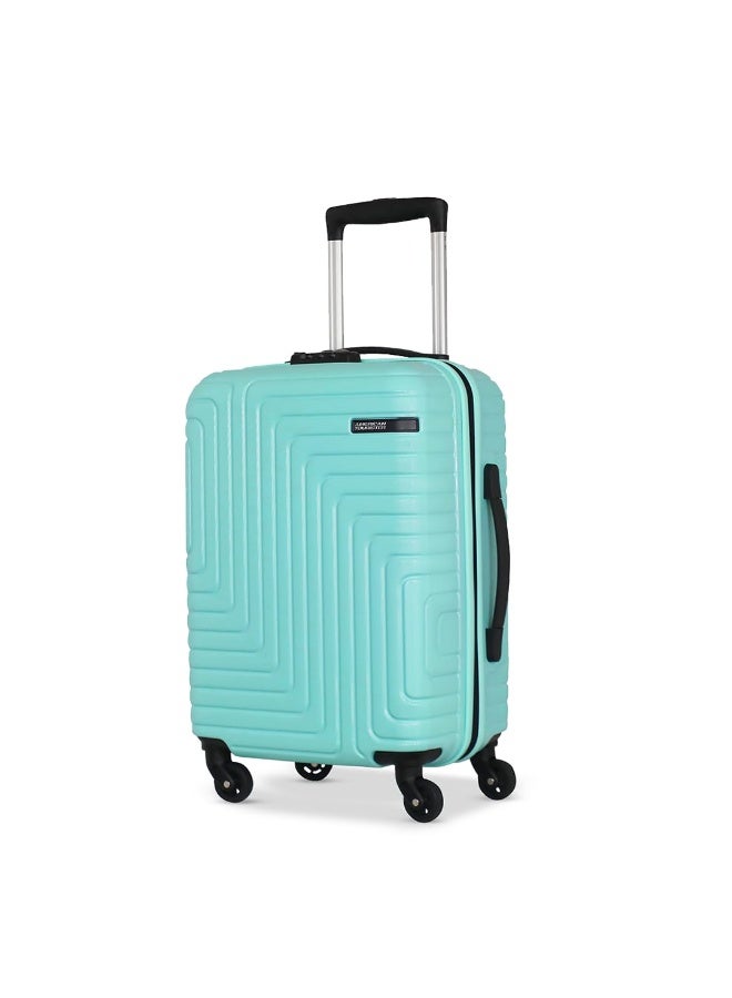 American Tourister Ivy Nxt 55CM Small 4 Spinner Wheels Hard Luggage Polycarbonate Cabin Trolley Bags for Travel with Mounted TSA Lock for Unisex - Pale Turq,Turquoise - Image 1