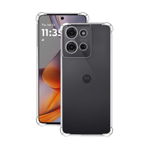 7-Seven 7SEVEN® Back Cover for Motorola G75 5G Transparent Mobile Back Case Shock Proof Design Camera Edges Protection Crystal Clear Phone Case Silicon Soft TPU and Flexible Bumper Phone Cover - Image 1