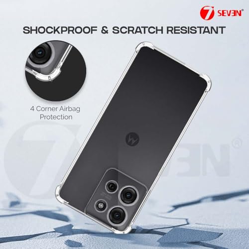 7-Seven 7SEVEN® Back Cover for Motorola G75 5G Transparent Mobile Back Case Shock Proof Design Camera Edges Protection Crystal Clear Phone Case Silicon Soft TPU and Flexible Bumper Phone Cover - Image 4