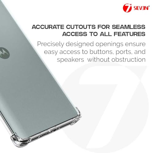 7-Seven 7SEVEN® Back Cover for Motorola G75 5G Transparent Mobile Back Case Shock Proof Design Camera Edges Protection Crystal Clear Phone Case Silicon Soft TPU and Flexible Bumper Phone Cover - Image 5