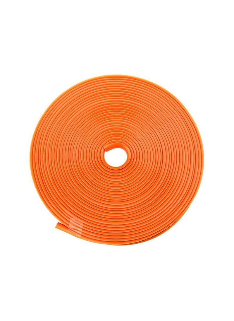 Generic Car Wheel Rim Decorative Strip Tire Protective Circle Collision Avoidance Wheel Rim Anti-scratch Strip Decoration Line Sticker Orange (8 m) 