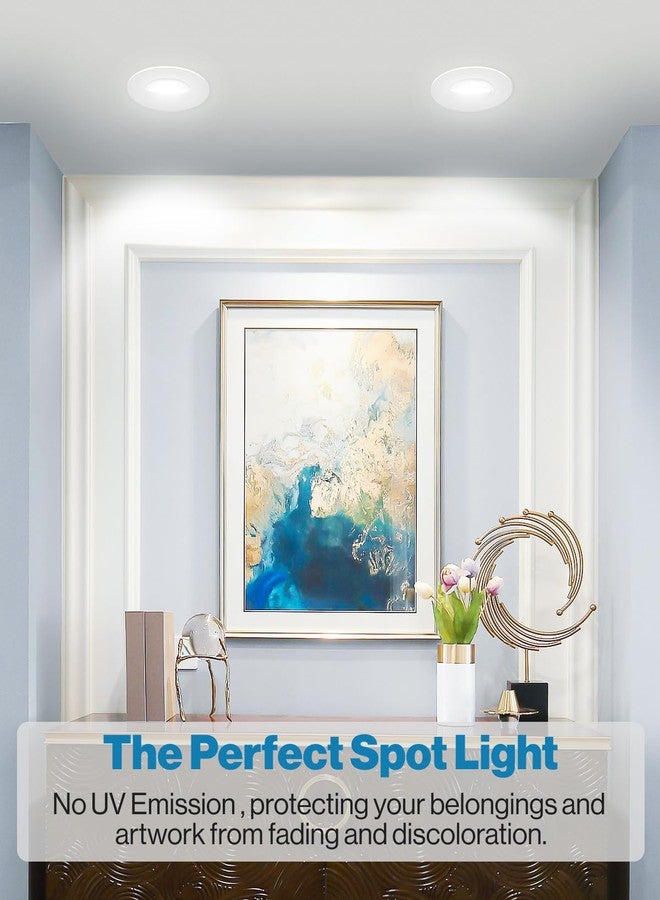 Sunco Lighting Sunco 5/6 Inch LED Can Lights Retrofit Recessed Lighting, Gimbal Downlight Adjustable, 800 LM, 12W=60W, Selectable CCT 2700K/3000K/3500K/4000K/5000K, Dimmable, Damp Rated UL 4 Pack. - Image 3